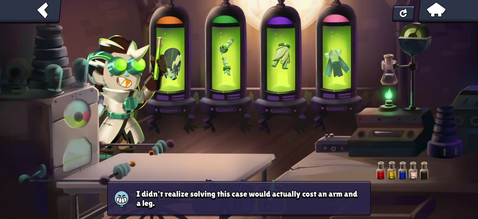 Piper parts revealed inside the Laboratory chambers